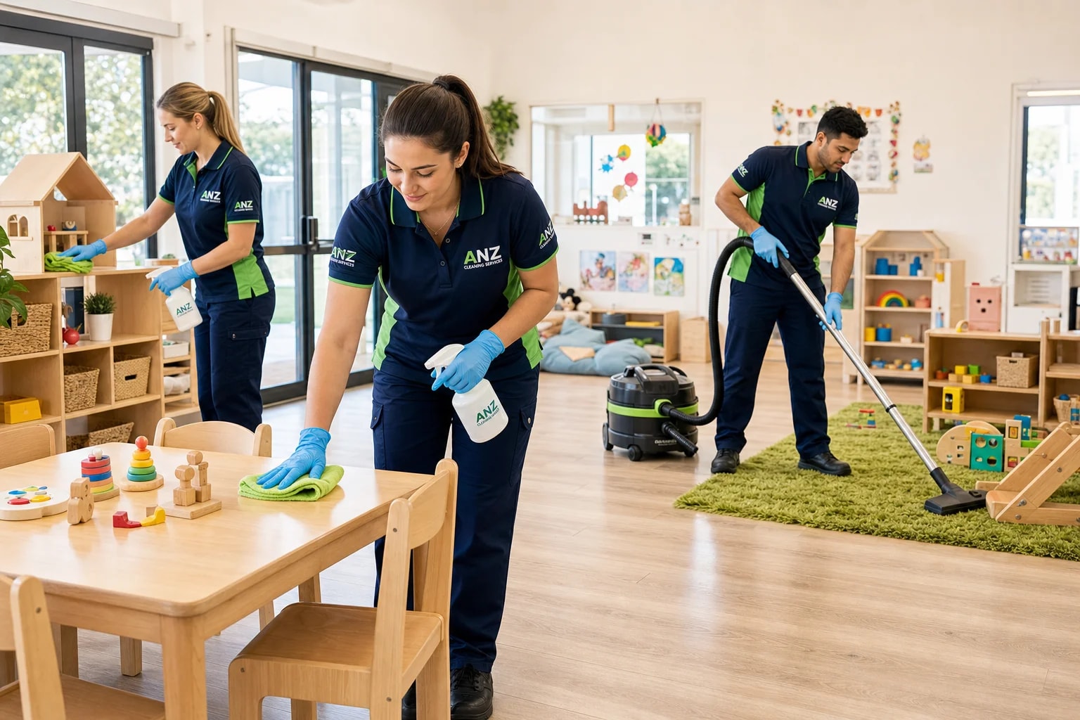 Childcare Cleaning — Commercial Cleaning Sydney — ANZ Cleaning Services commercial cleaning team Sydney