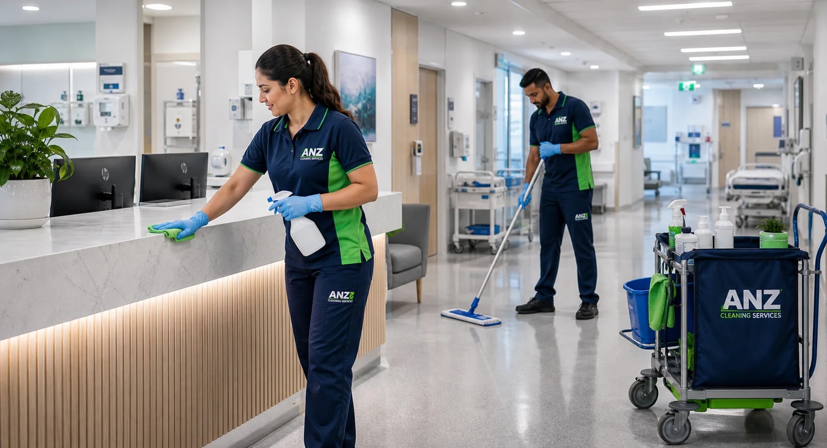Medical Centre Cleaning — Commercial Cleaning Sydney — ANZ Cleaning Services commercial cleaning team Sydney