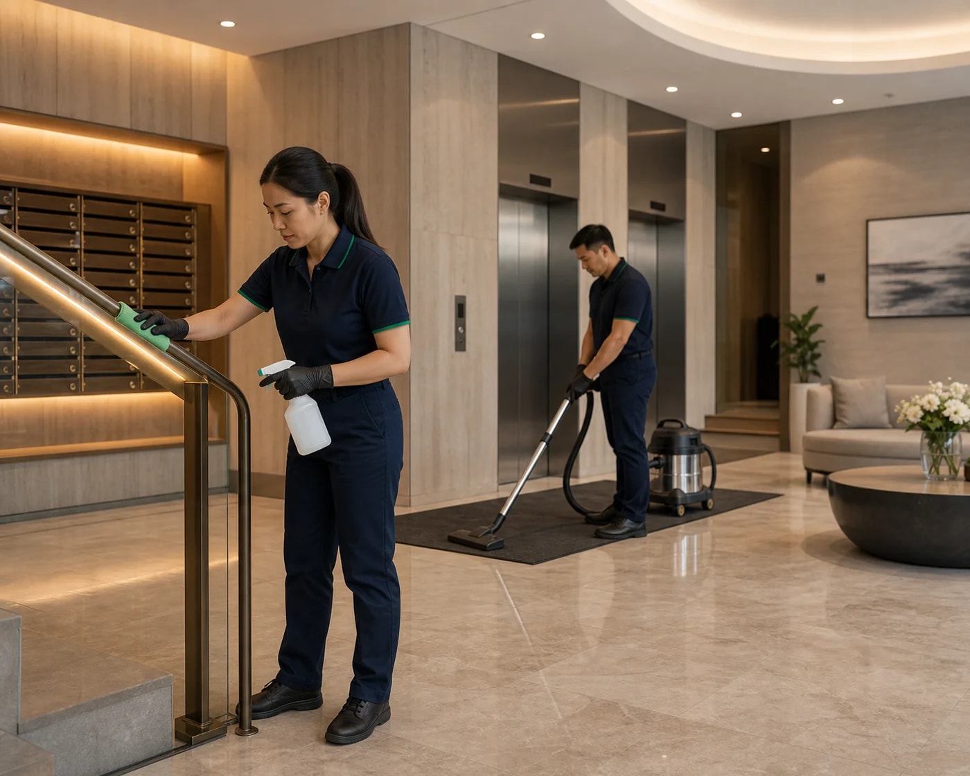 Hotel Cleaning — Commercial Cleaning Sydney — ANZ Cleaning Services commercial cleaning team Sydney