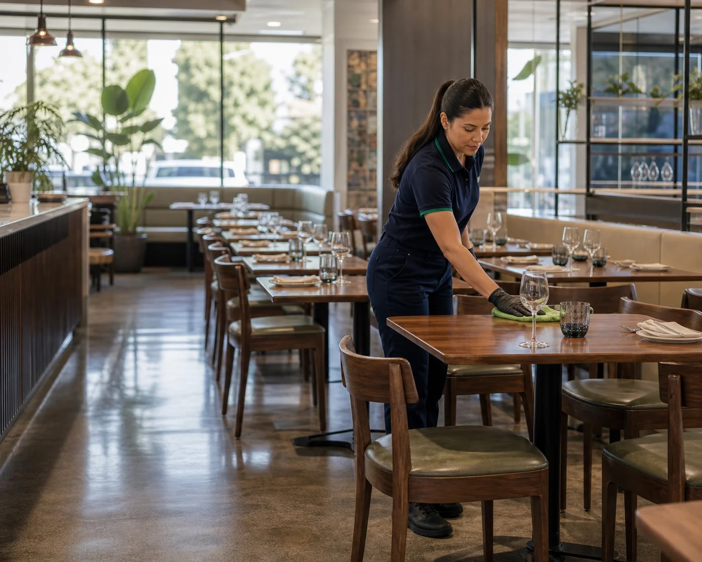 Restaurant Cleaning — Commercial Cleaning Sydney — ANZ Cleaning Services commercial cleaning team Sydney