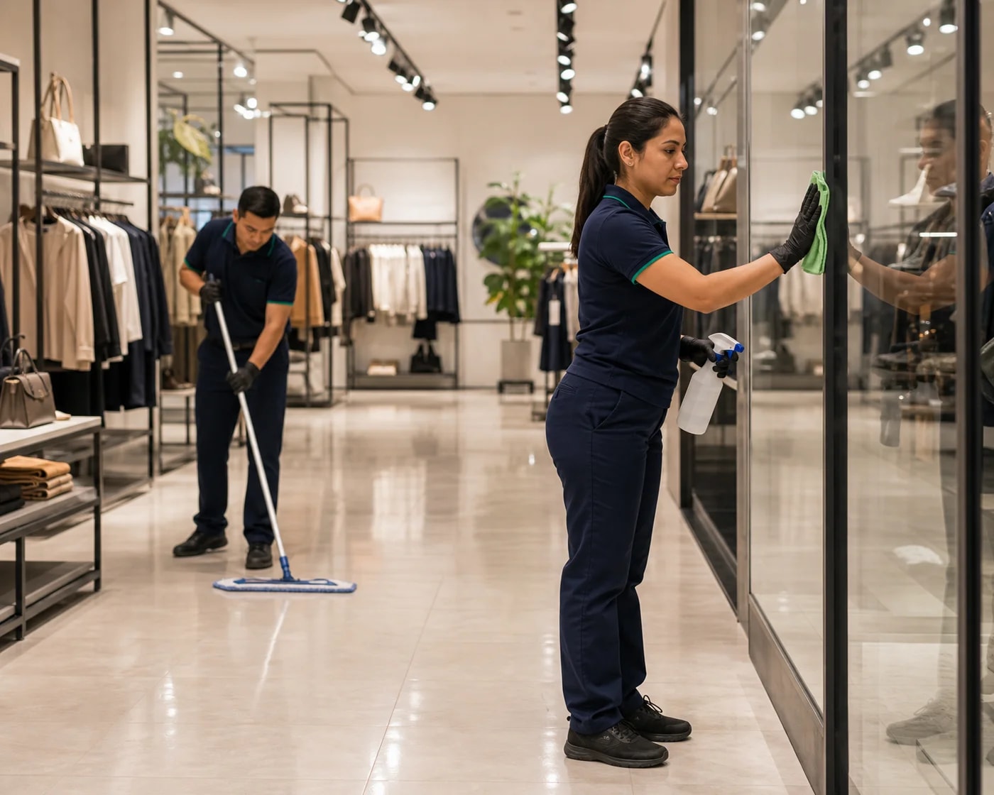 Retail Cleaning — Commercial Cleaning Sydney — ANZ Cleaning Services commercial cleaning team Sydney